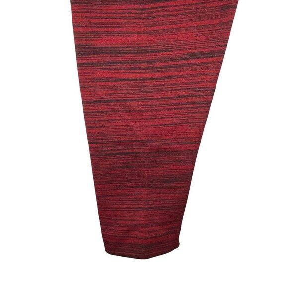 Ashley Stewart Red Black Pull On Leggings Size 3x 4x - Picture 2 of 3